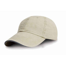 Result Washed Fine Line Cotton Cap RC054 - Putty
