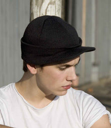 Result Esco Army Knitted Hat RC060 - RC060 Black Model