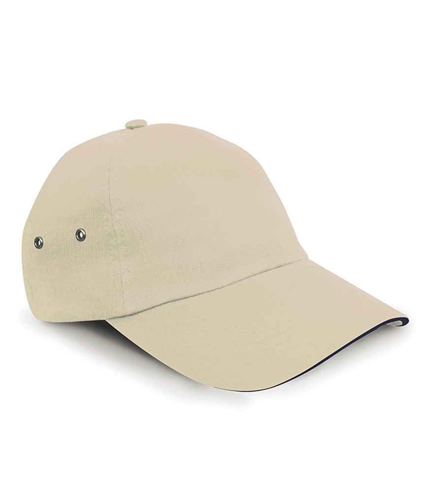 Result Plush Cotton 5 Panel Cap RC072 - Putty