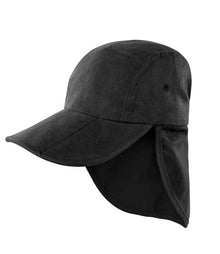 Result Kids Fold Up Legionnaires Cap RC076B - Black