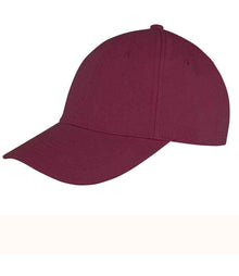 Result Memphis Brushed Cotton Cap RC081 - Burgundy