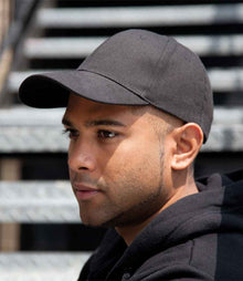 Result Memphis Brushed Cotton Cap RC081 - RC081 Charcoal Model