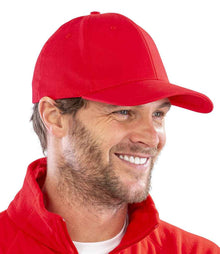 Result Memphis Brushed Cotton Cap RC081 - RC081 Red Model
