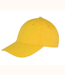 Result Memphis Brushed Cotton Cap RC081 - Yellow