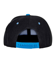 Result Contrast Bronx Snapback Cap RC082 - RC082 Black/Azure Back
