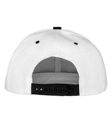 Result Contrast Bronx Snapback Cap RC082 - RC082 White/Black Back