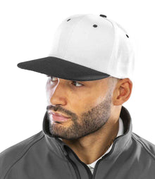 Result Contrast Bronx Snapback Cap RC082 - RC082 White/Black Model