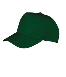 Result Kids Boston 5 Panel Printers Cap RC084B - Bottle Green