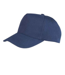 Result Kids Boston 5 Panel Printers Cap RC084B - Navy