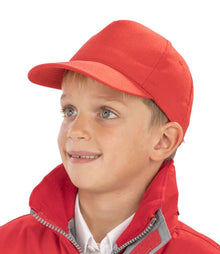 Result Kids Boston 5 Panel Printers Cap RC084B - RC084B Red Model