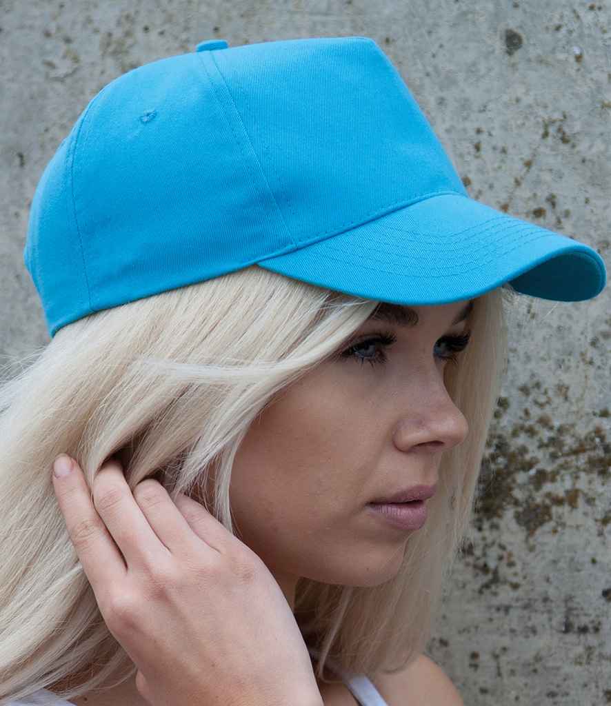 Result Boston 5 Panel Printers Cap RC084 - RC084 Aqua Model