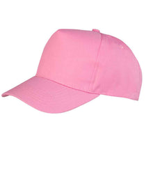 Result Boston 5 Panel Printers Cap RC084 - Pink
