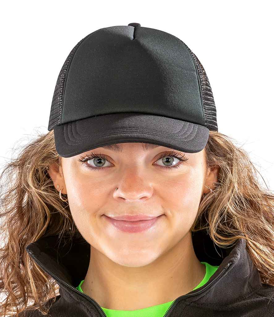 Result Core 1/2 Mesh Truckers Cap RC089 - RC089 Black Model