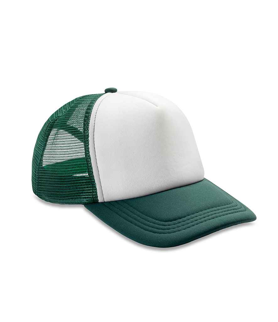 Result Core 1/2 Mesh Truckers Cap RC089 - Bottle Green/White