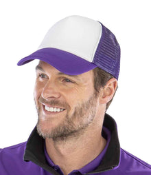 Result Core 1/2 Mesh Truckers Cap RC089 - RC089 Purple/White Model