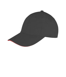 Result Memphis Sandwich Peak Cap RC091 - Black/Red