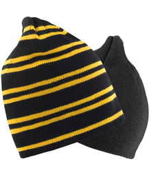 Result Team Reversible Beanie RC354 - RC354 Black/Gold Detail