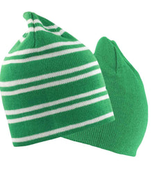 Result Team Reversible Beanie RC354 - RC354 Kelly Green/White Detail