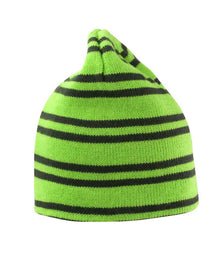 Result Team Reversible Beanie RC354 - Lime Green/Grey