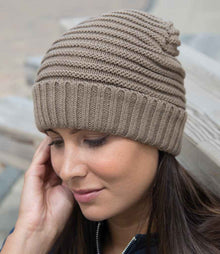 Result Braided Fleece Lined Hat RC376 - RC376 Fennel Model