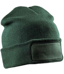Result Recycled Double Knit Printers Beanie RC927 - Bottle Green