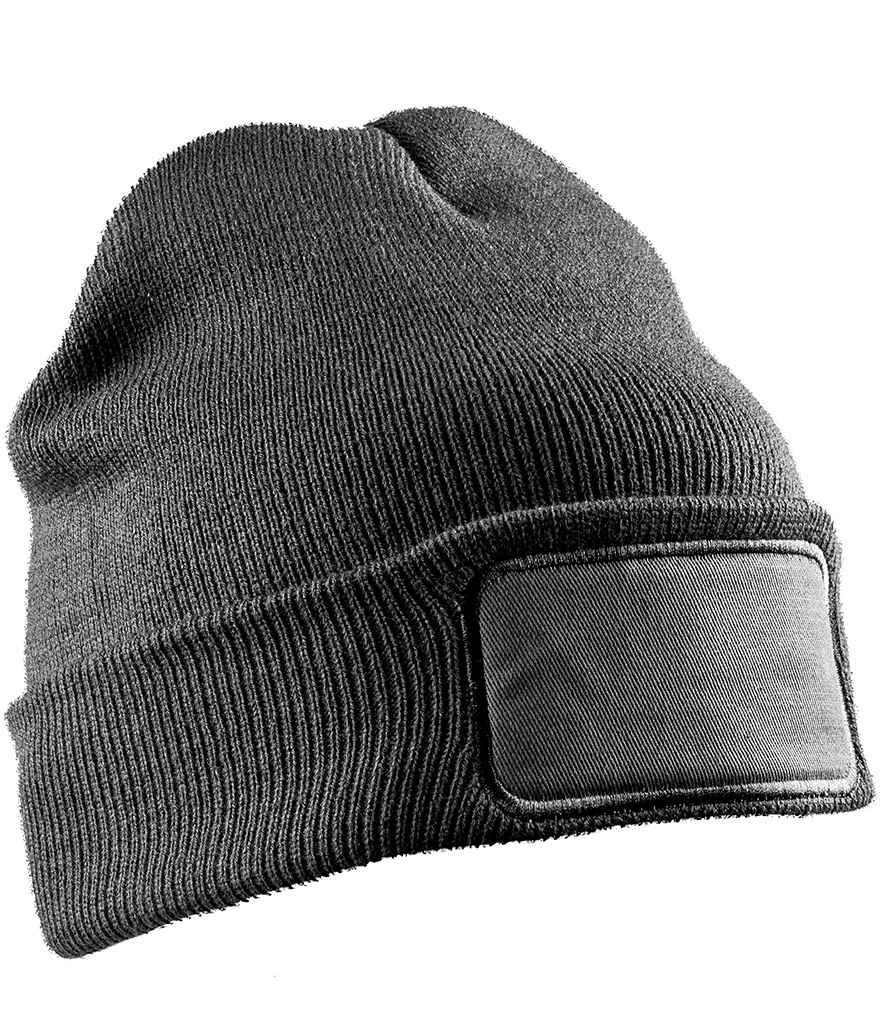 Result Recycled Double Knit Printers Beanie RC927 - Grey