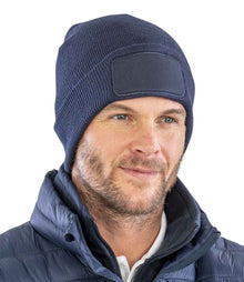 Result Recycled Double Knit Printers Beanie RC927 - RC927 Navy Model