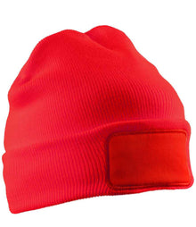 Result Recycled Double Knit Printers Beanie RC927 - Red