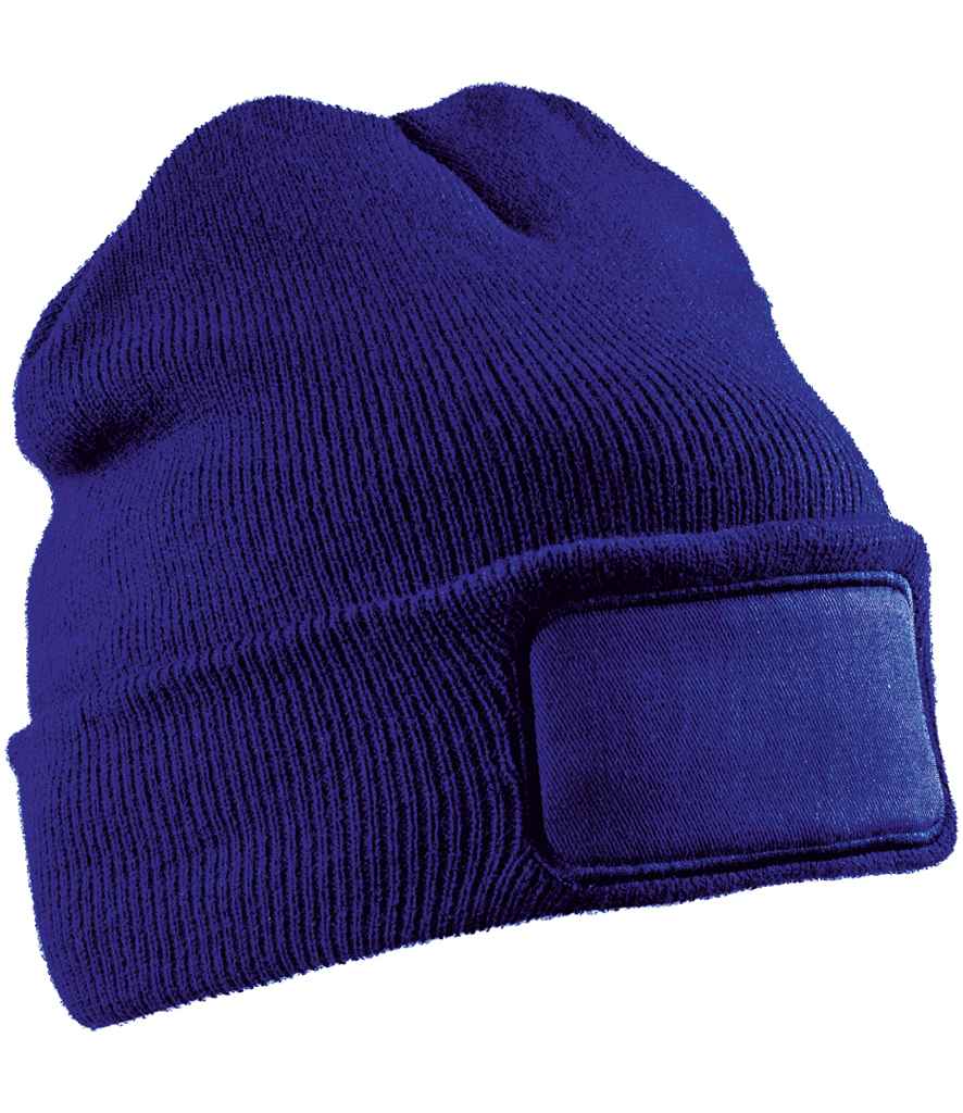 Result Recycled Double Knit Printers Beanie RC927 - Royal Blue