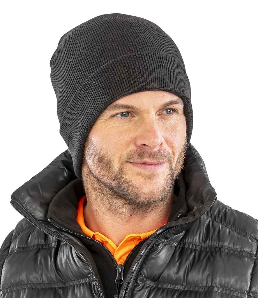 Result Recycled Woolly Ski Hat RC929 - RC929 Black Model