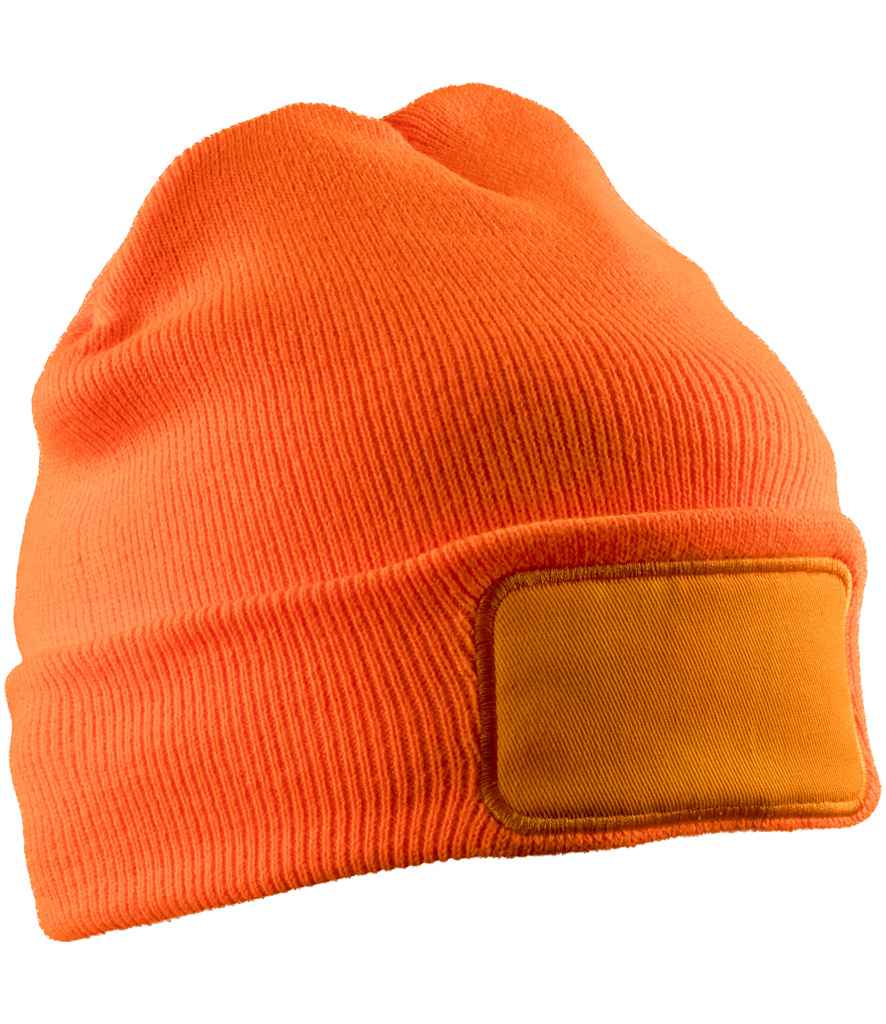 Result Recycled Thinsulate™ Printers Beanie RC934 - Fluorescent Orange