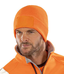 Result Recycled Thinsulate™ Printers Beanie RC934 - RC934 Fluorescent Orange Model