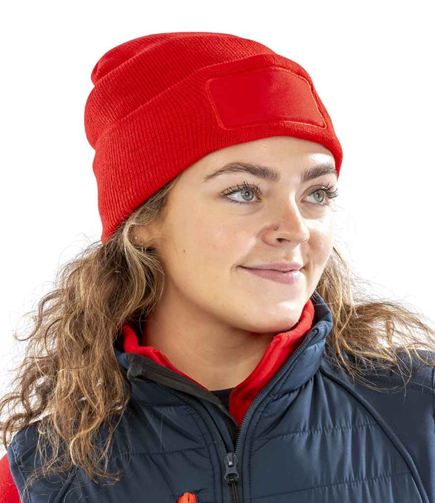 Result Recycled Thinsulate™ Printers Beanie RC934 - RC934 Red Model