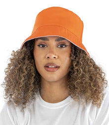 Result Recycled Core Reversible Bucket Hat RC985 - RC985 Orange/White Model