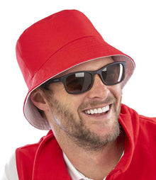Result Recycled Core Reversible Bucket Hat RC985 - RC985 Red/White Model