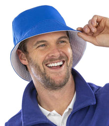 Result Recycled Core Reversible Bucket Hat RC985 - RC985 Royal Blue/White Model