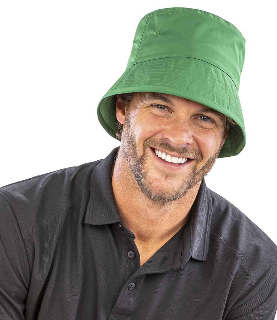Result Core Recycled Bound Edge Bucket Hat RC986 - RC986 Kelly Green Model