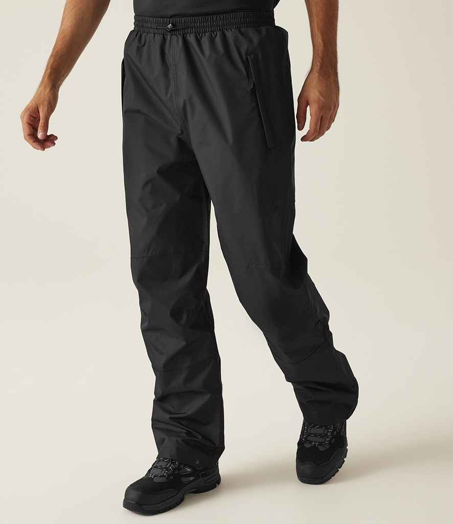 Regatta Linton Waterproof Overtrousers RG031 - RG031 Black Model