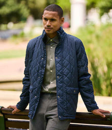 Regatta Tyler Diamond Quilted Jacket RG058 - RG058 Navy Model