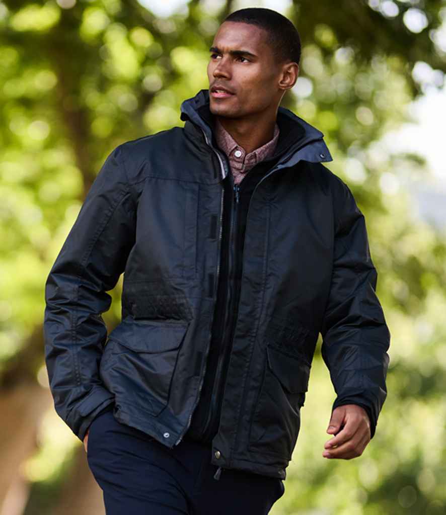 Regatta Benson III 3-in-1 Breathable Jacket RG076 - RG076 Black/Black Model