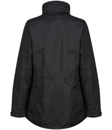 Regatta Ladies Benson III 3-in-1 Breathable Jacket RG077 - RG077 Black/Black Back