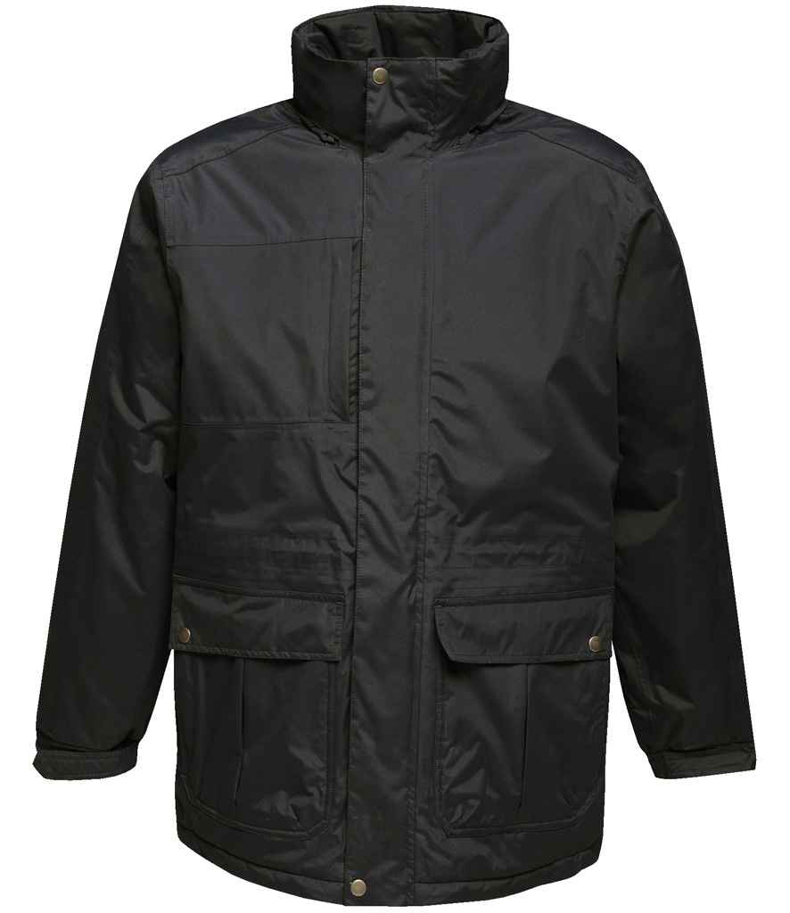 Regatta Darby III Waterproof Insulated Parka Jacket RG078 - Black/Black