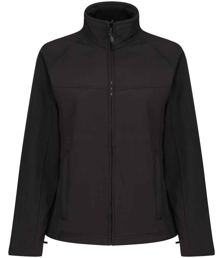 Regatta Ladies Uproar Soft Shell Jacket RG151 - Black/Black Lining