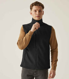 Regatta Flux Soft Shell Bodywarmer RG154 - RG154 Black/Black Model