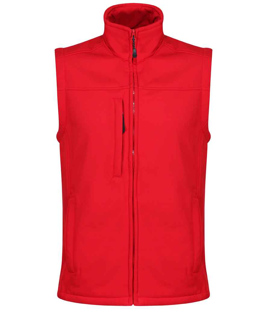 Regatta Flux Soft Shell Bodywarmer RG154 - Classic Red/Seal Grey