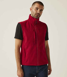 Regatta Flux Soft Shell Bodywarmer RG154 - RG154 Classic Red/Seal Grey Model