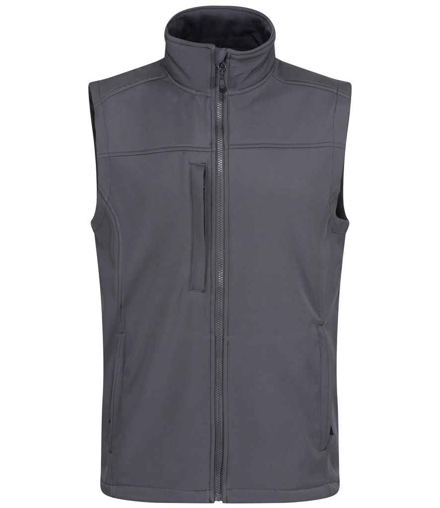 Regatta Flux Soft Shell Bodywarmer RG154 - Seal Grey/Seal Grey