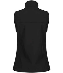 Regatta Ladies Flux Soft Shell Bodywarmer RG155 - RG155 Black/Black Back