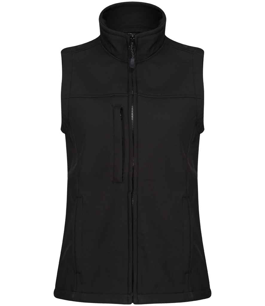 Regatta Ladies Flux Soft Shell Bodywarmer RG155 - Black/Black