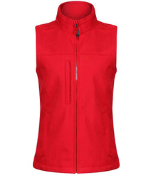 Regatta Ladies Flux Soft Shell Bodywarmer RG155 - Classic Red/Seal Grey